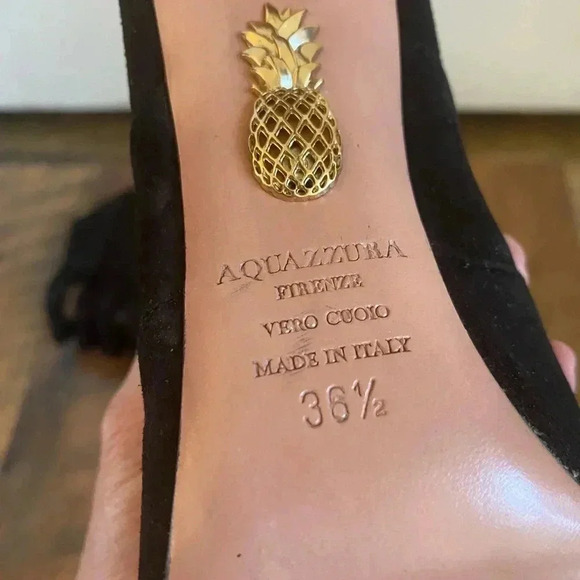 Aquazzura Nasiba Open Toe Stiletto Booties - Picture 8 of 9